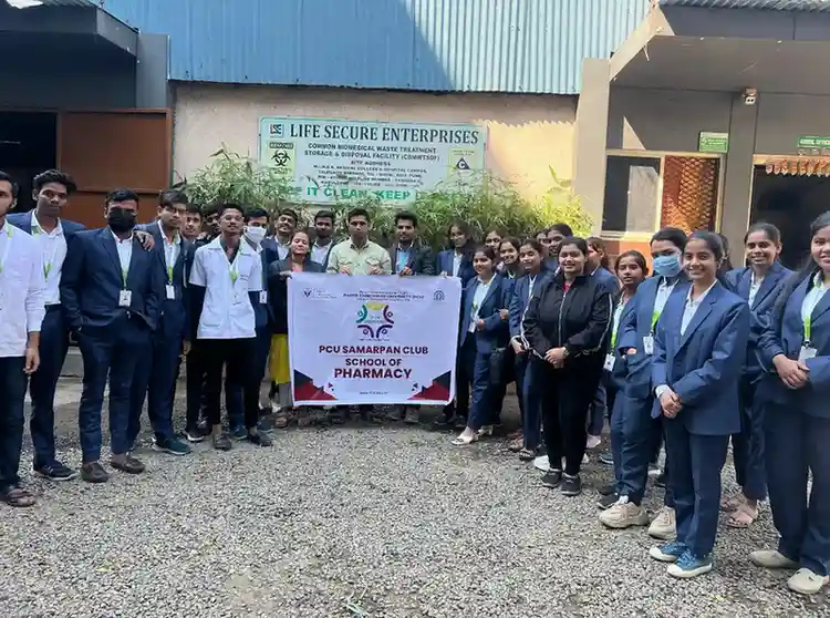 Biomedical waste plant visit at Life Secure Enterprises, MIMER
